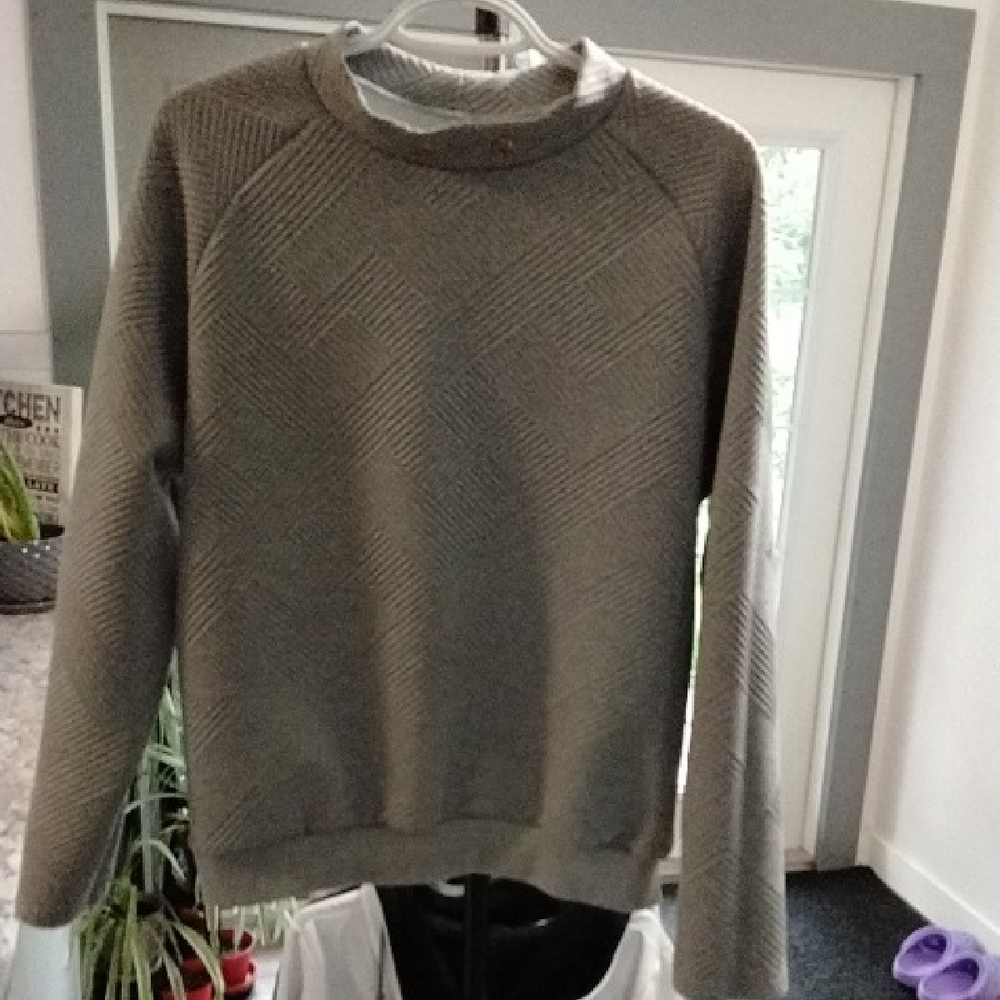 Chic Gray Women's Cowl Neck Sweater